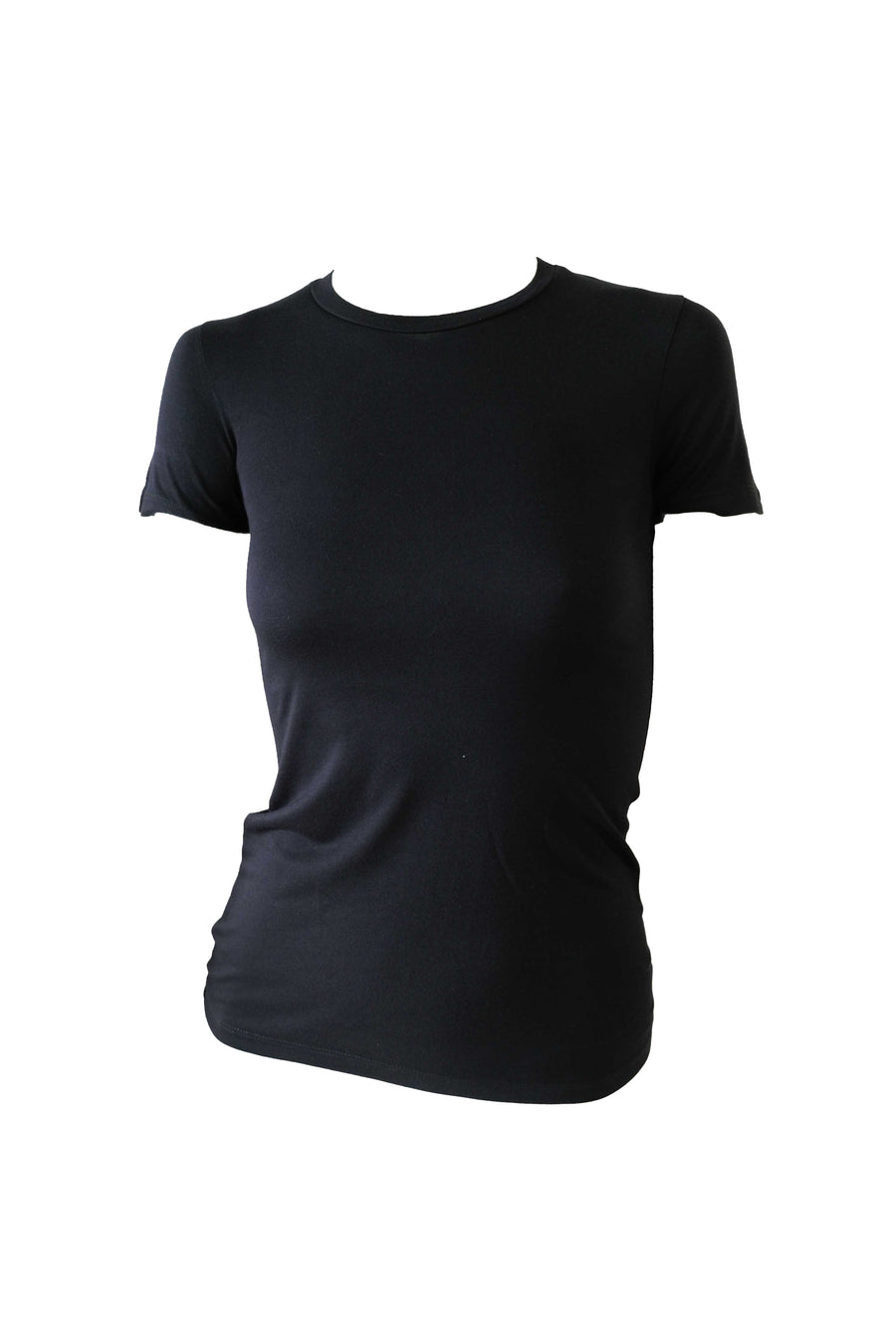 Basic Round Neck Shirt - Black