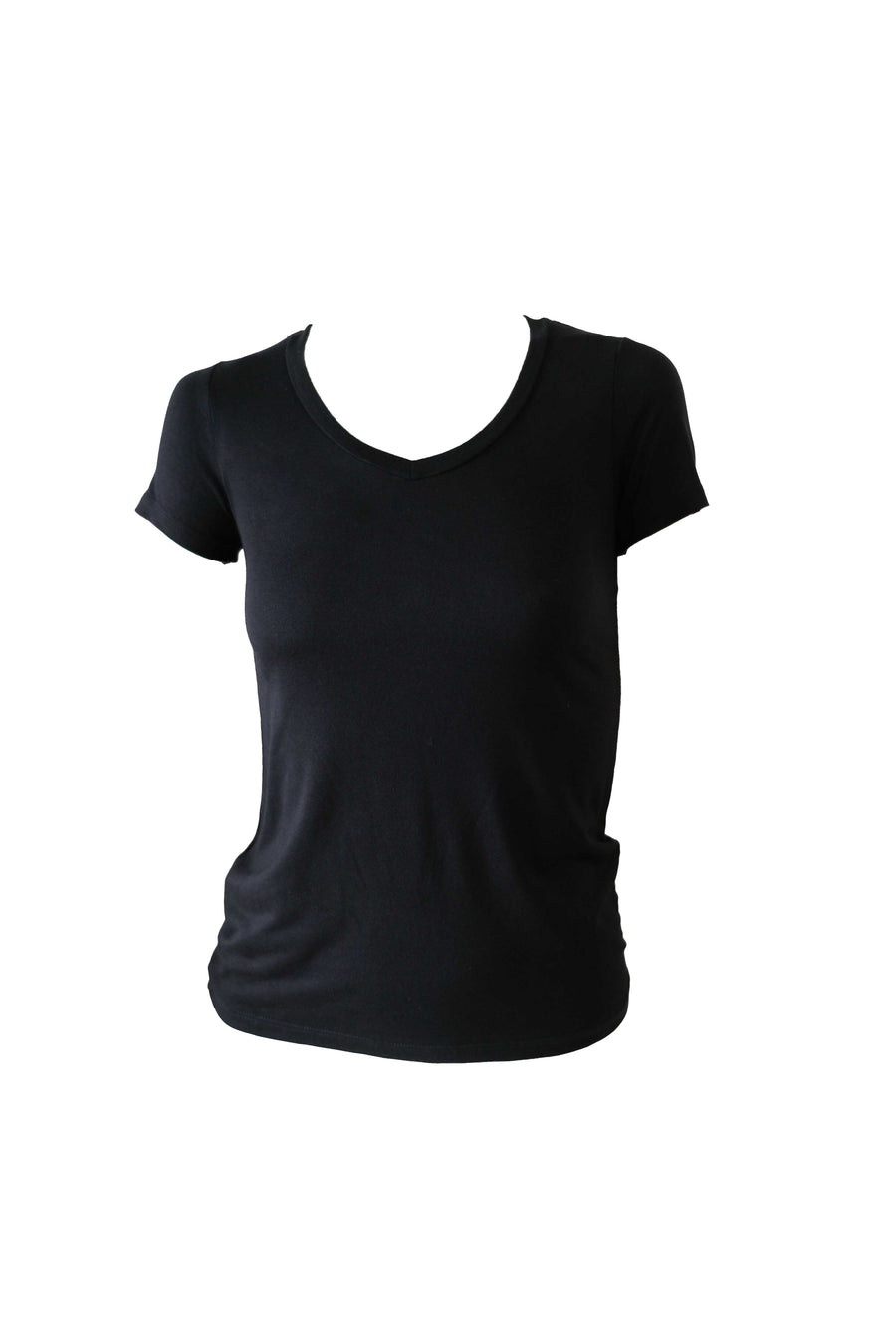 Basic V-Neck Shirt - Black
