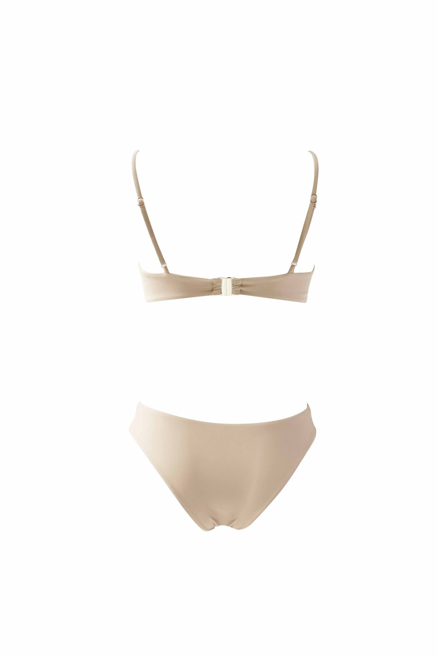 Belted Bandeau Top - Taupe